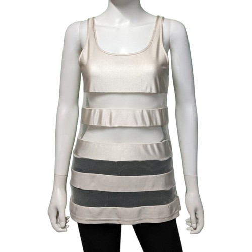 Bik Bok Women's Ivory Sleeveless Top, S - Picture 3 of 8
