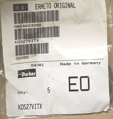 Parker Ermeto KDS27VITX KDS Dichtring für Schwenkverschraubungen 5 Stück = 1VPE