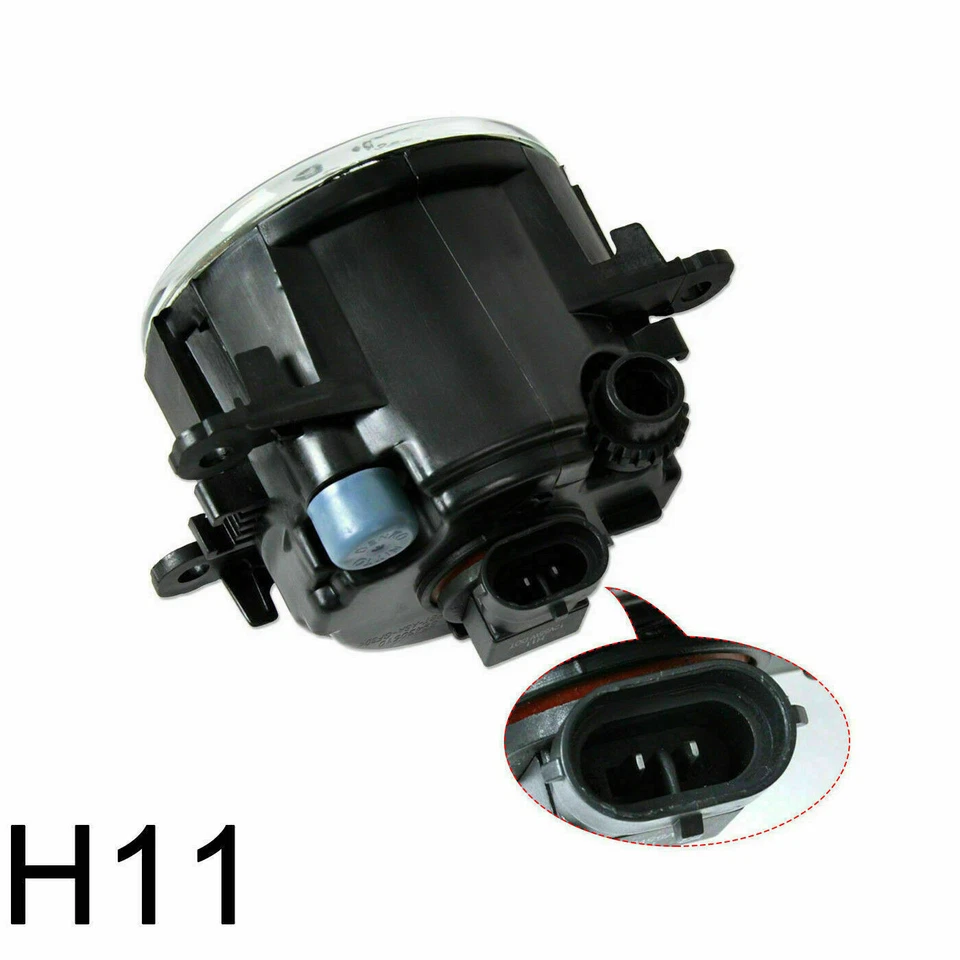 Conjunto de 2 luces antiniebla de conducción antiniebla lente transparente halógena H11 para Fiat 500 12-18 Et Foto 4 de 4