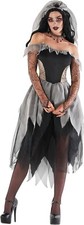 Women s Zombie Bride Costume S - 3XL Undead Graveyard Corpse Ghost Halloween