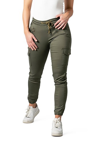 WAKEE WOMEN'S CHINOS IN KHAKI. SIZE 6 
