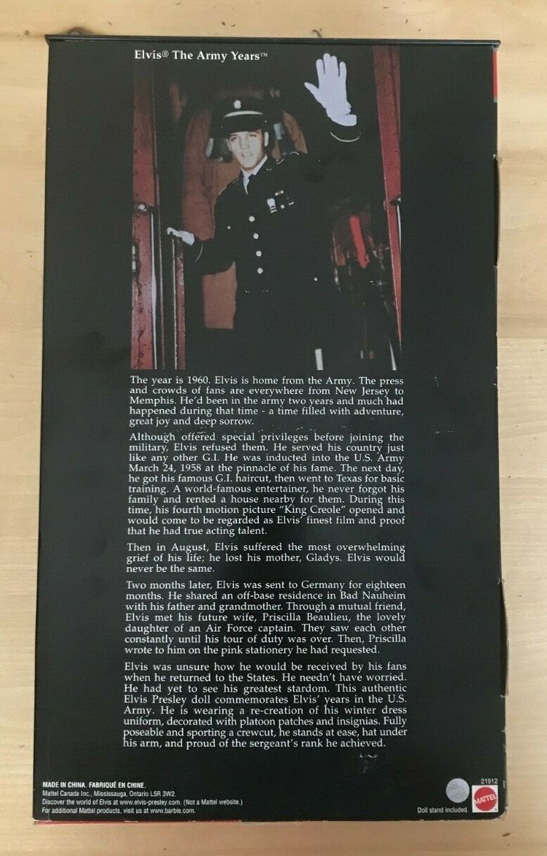 The Elvis Presley Collection | The Army Years 12 Doll Figure | Mattel