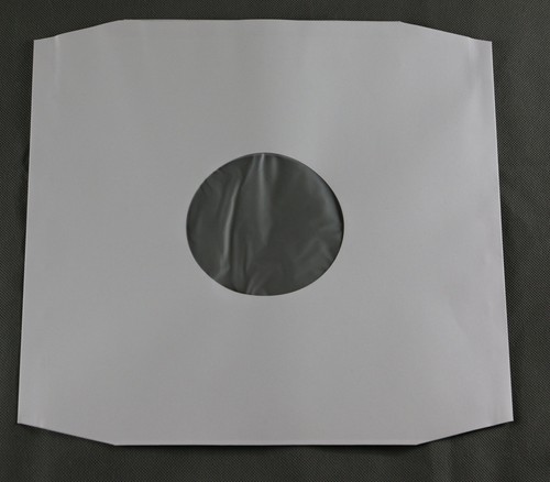 100 St. LP Schallplatten Innenhüllen, gefüttert, reinweiß mit Eckschnitt,90 gr. - Photo 2/2