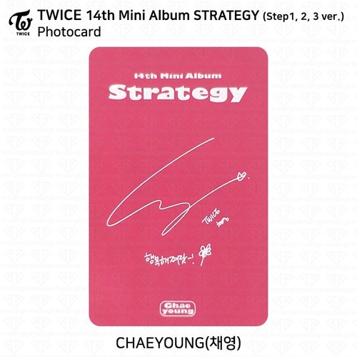 Mini álbum DOS VECES 14º ESTRATEGIA paso 1,2,3,4 tarjeta fotográfica postal adorno Chaeyoung - Imagen 35 de 44