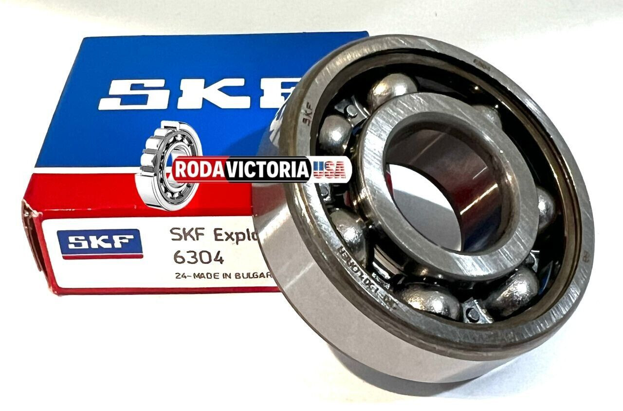SKF 6304 C3 Deep Groove Ball Bearing, Open, No Seals 20x52x15 mm