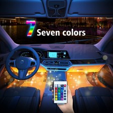 RGB 4 36 LED Strip Under Car Tube Underglow Underbody System Neon Light Kit 2025