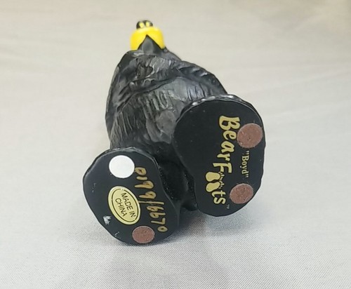 Jeff Fleming "Boyd" Bear with Paws Clasped 3" black big sky - Foto 11 di 11