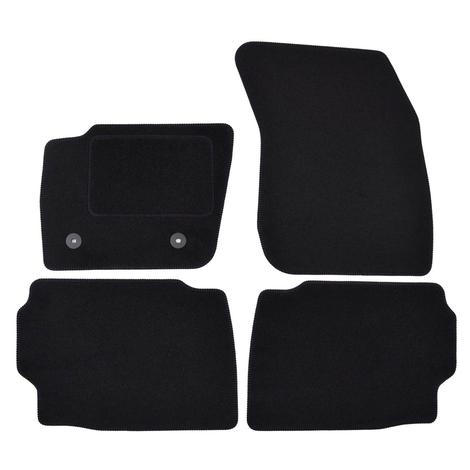 Tapis de sol en velours noir pour Ford Mondeo 2015-2022 | Lot de 4 pièces
