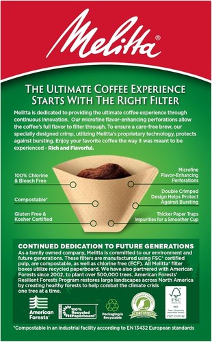 #2 Cone Coffee Filters, Unbleached Natural Brown,100 Total Filters | USA - Picture 4 of 5
