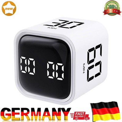 Gravity Sensor Flip Timer 5/10/30/60 Minutes and Custom Countdown Kitchen Timer