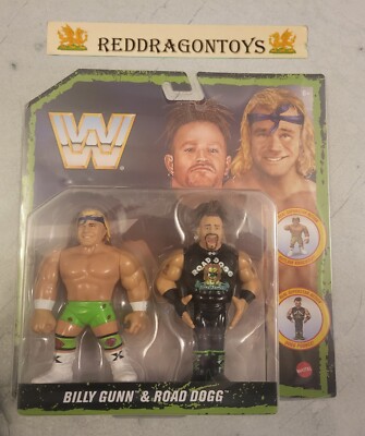 WWE RETRO 2-PACK NEW AGE OUTLAWS ROAD DOGG & BILLY GUNN FIGUREN NEU SEALED 