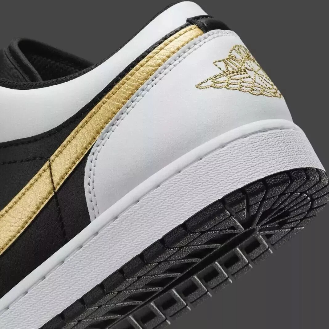 Size 11.5 - Air Jordan 1 Low Gold Swoosh for sale online | eBay