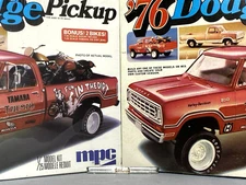 MPC 1976 DODGE D-100 PICKUP VINTAGE KIT#1-7609 1/25 AMT NOS CHROME REAR BUMPER!!