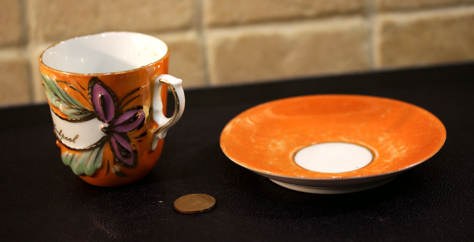 Vintage Collectible Made in Thuringia Present from Blackpool China Tea