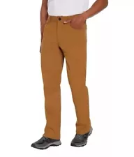 Orvis Men’s Fleece Lined Pant Stretch Fabric Water Repellent Tan 36x29