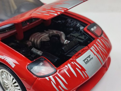 Ertl 1/18 1993 Mazda RX-7 Street Glow Fast Furious Racing Champions dañado - Imagen 7 de 12