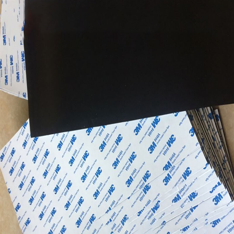 Black Silicone Rubber Sheet Self Adhesive Can Be Freely Cut Antiskid