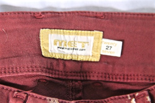 jeans slim chino bordeaux MET AND FRIENDS x-h-angel T 27 (36) i40 NEUF v - Picture 4 of 5