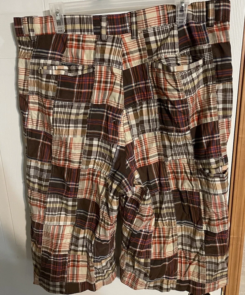 Dtek Patchwork Shorts 38 - Image 2 of 2