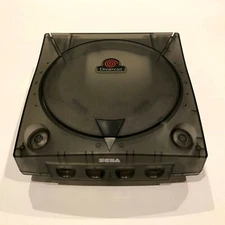 SEGA Dreamcast Console 3rd Party Translucent Case Shell Smoke Skeleton Gray 