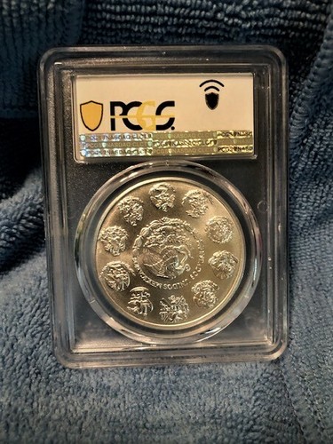 2020 Mo PCGS MS70 Gem First Strike Mexico 1 oz Silver Onza - Picture 2 of 2