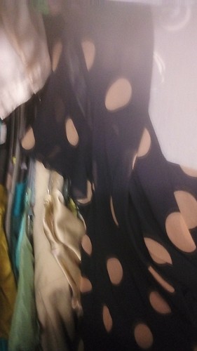 Pure Silk Navy Spotted Short Sleeve Dress szM. Gorgeous. - Picture 4 of 6
