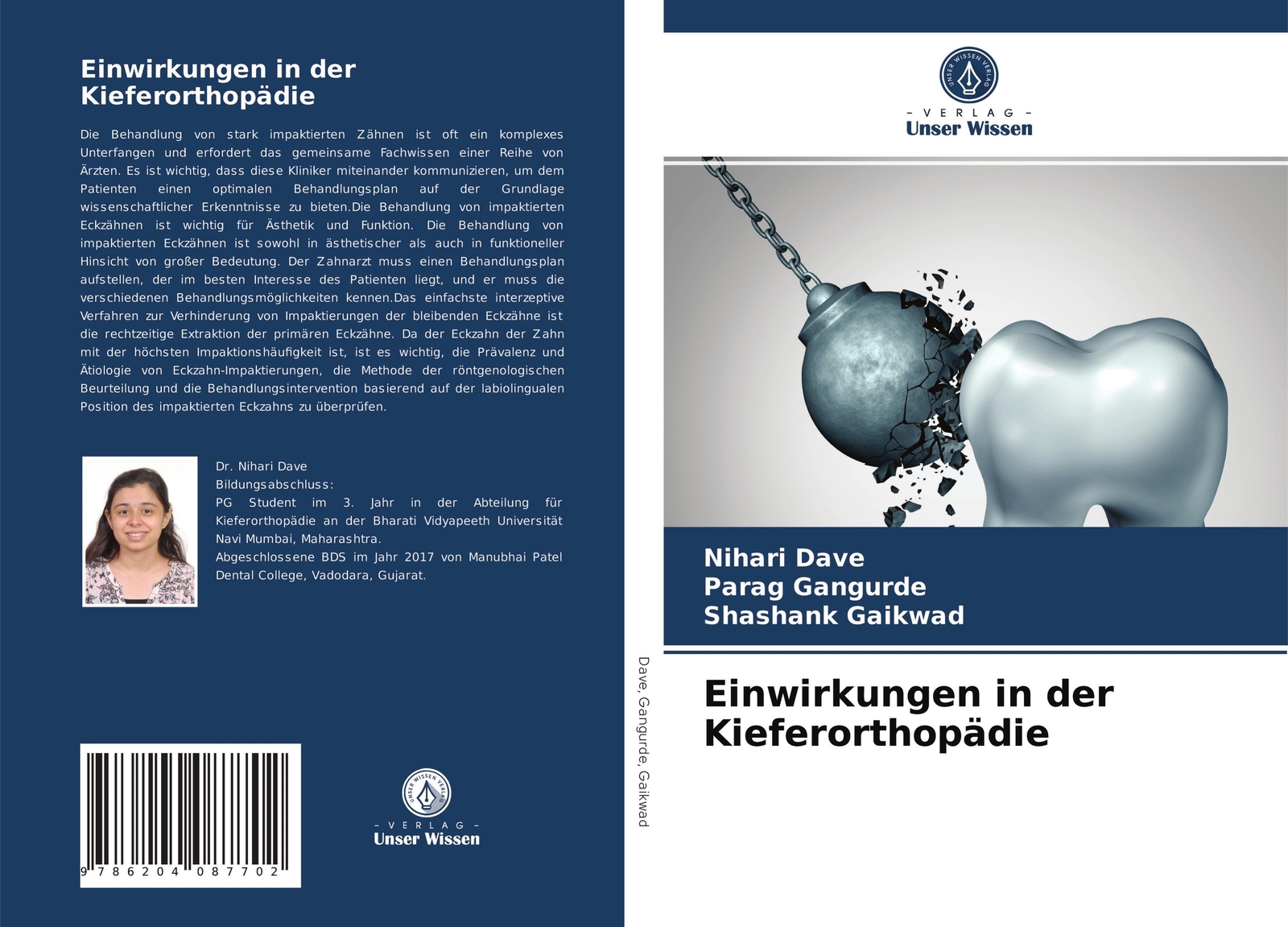 Thumbnail - Einwirkungen In Der Kieferorthopädie Nihari Dave (u. A.) Taschenbuch