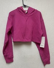 Lululemon Women's All Yours Cropped Hoodie Sonic Pink Sz 10