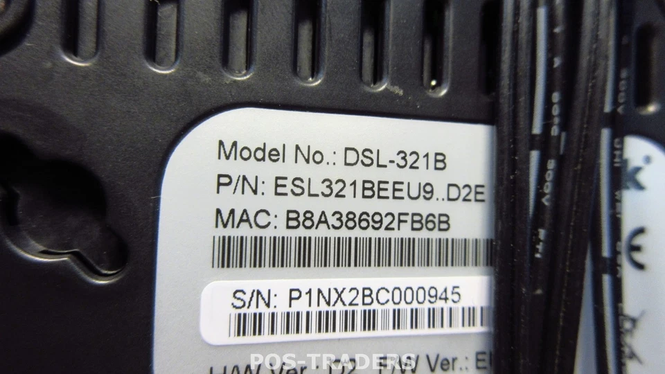 D-Link DSL-321B ADSL2+ Ethernet Modem DSL - Ethernet 100 INCL PSU - Bild 3 von 3