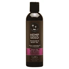 Earthly Body Hemp Seed Massage Oil 8oz Skinny Dip - Condition & Moisturize