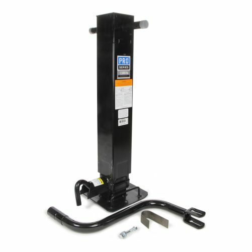 PRO SERIES SQUARE TRAILER JACK 12000 lbs SIDEWIND ADJSTBLE DROP W