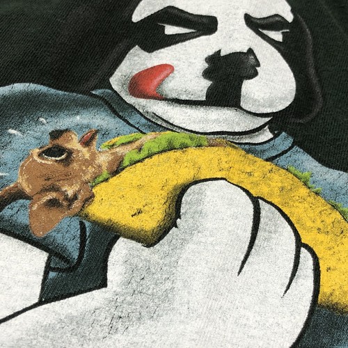 VINTAGE Little Big Dogs Shirt Youth 16/18 Hasta La Vista Baby 90s Taco Bell - Picture 6 of 9