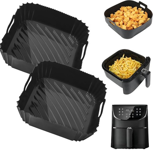 2PCS Silikonform Heißluftfritteuse Für Cosori, Silikoneinsatz Für 23cm Friteuse - Bild 3 von 14