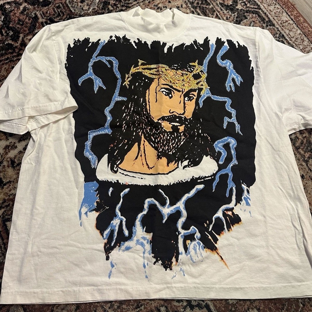 Jesus is king Awge Tシャツ Ye JIK Kanye West AWGE for JIK T-Shirt Black | Hype Clothinga