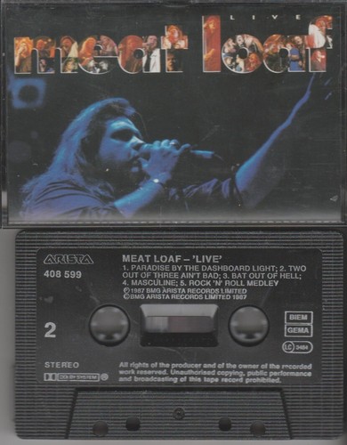 Meat Loaf 'Live' Cassette Album (1987)