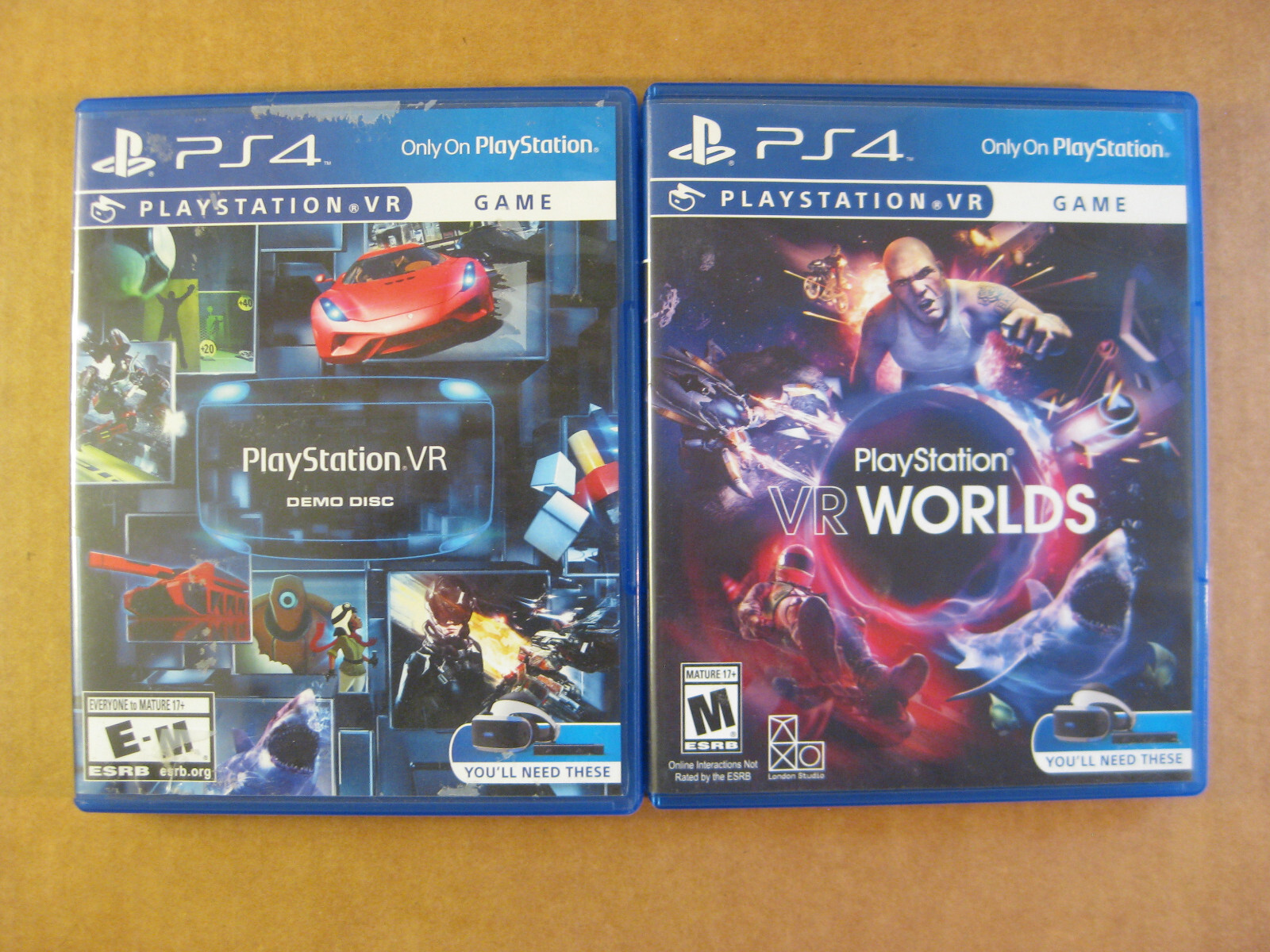 Playstation VR Worlds VR Demo Disc (2016 PS4 Not For Resale