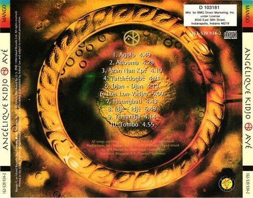 Angelique Kidjo - Aye (CD) - Imagen 2 de 2
