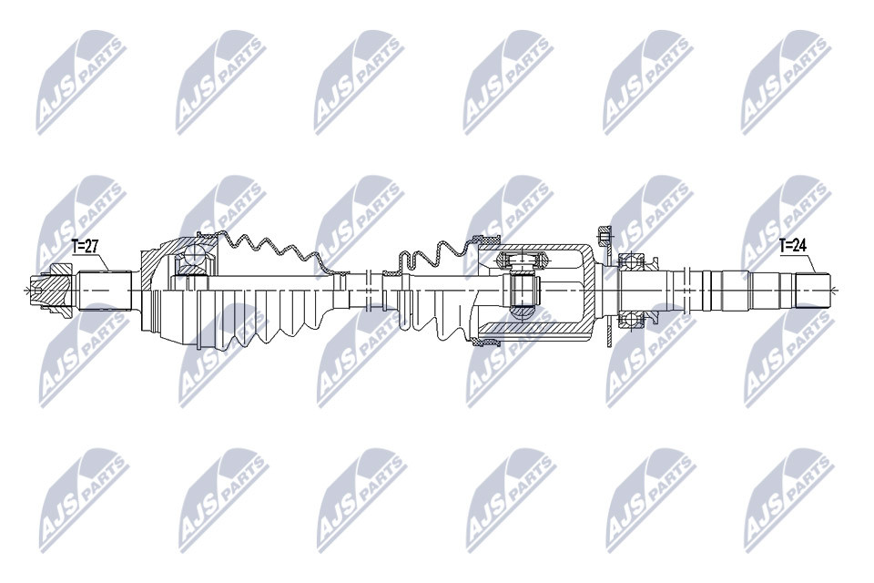 Drive Shaft suitable for Fiat 500X 1.6, 1.6D MULTIJET 14-, Jeep Renegade 1.6 14- - Image 5
