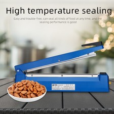 IMPULSE HEAT SEALER PLASTIC BAG FILM SEALING MACHINE METAL 200mm