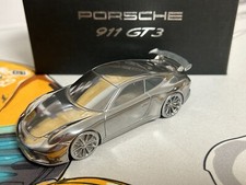 1/43 Scale Porsche 911 992 GT3 - Paperweight--Aluminum Chrome