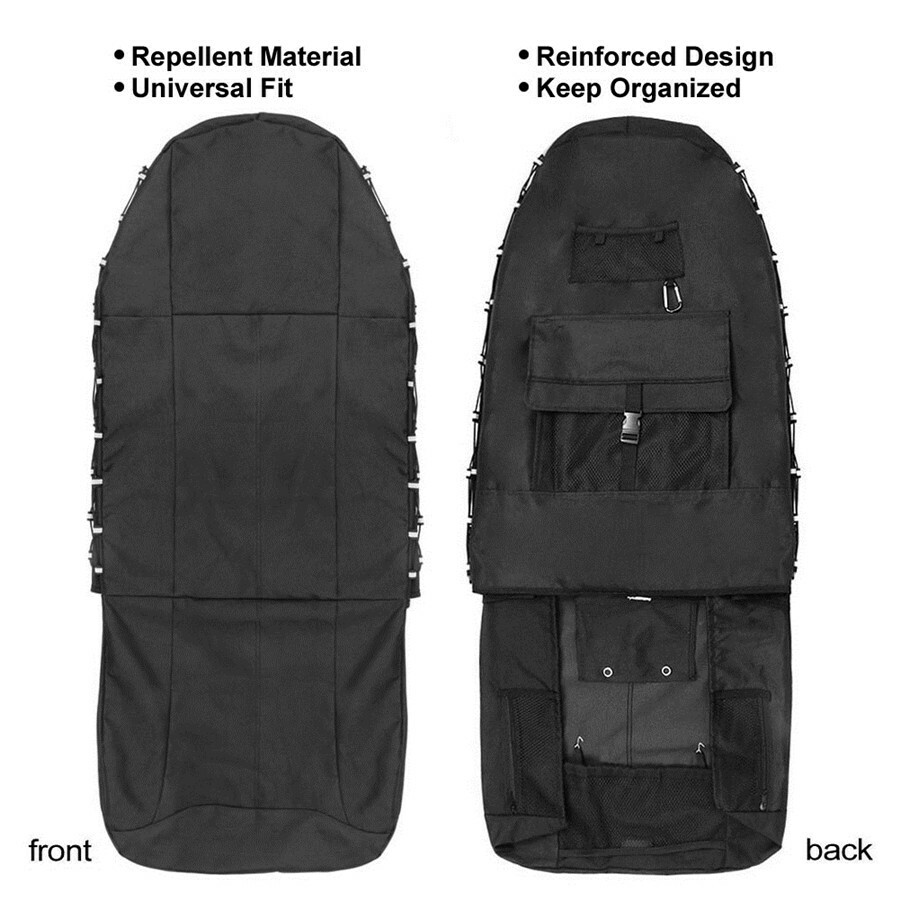 Car Seat Cover W/MultiPockets Storage Bag for High Back Bucket Seat Accessories eBay
