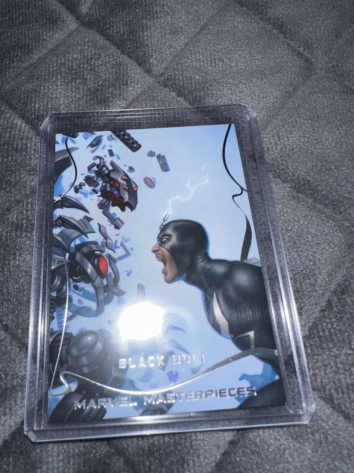 2022 Marvel Masterpieces Black Bolt Base Card 0101/1499 #50 Mint