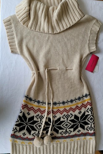 Knit Beige Sweater Dress Size 