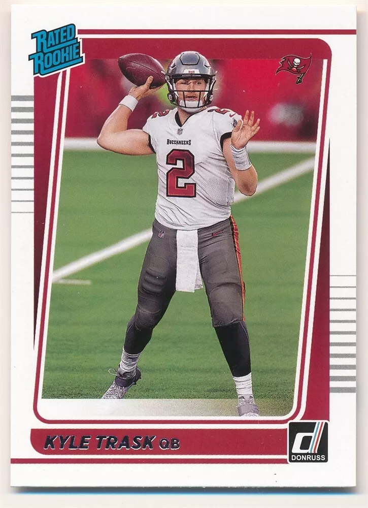 KYLE TRASK 2021 DONRUSS RATED ROOKIE #257 RC TAMPA BAY BUCCANEERS MINT