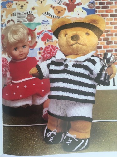 Hayfield KNITTING PATTERN BOOKLET 7136 Best of Friends, 12 Teddy & Doll Clothes - Picture 5 of 8