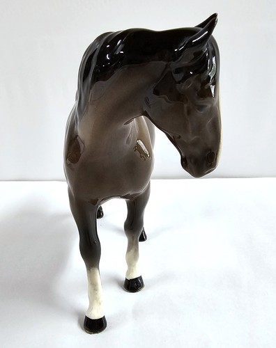Figura Brillante Early Beswick Bay Mare 976 Porcelana Inglaterra Marrón Blaze - Imagen 5 de 9