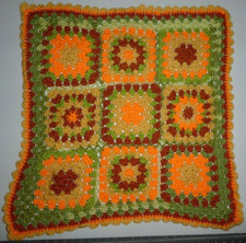 New Preemie Baby Granny Square Handmade crocheted Blanket Bassinet Blanket