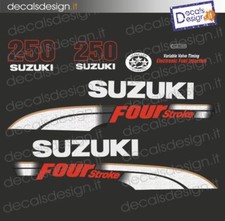 Adesivi motore marino fuoribordo Suzuki 250 cv four stroke 2006 barca stickers