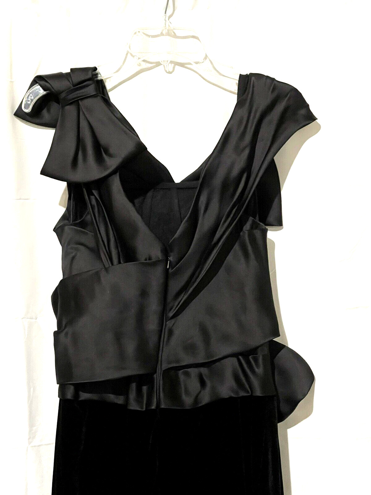 New NWT MARCHESA Couture Runway Bow Embellished Black Long Evening Gown Dress 8 image 6