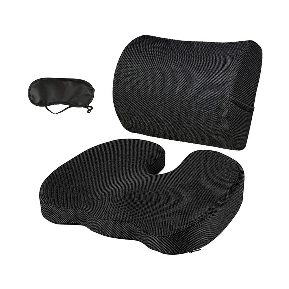 Lumbar Back Support Cushion Car Seat Wheelchair Office Chair Pillow Memory Foam eBay